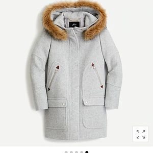 J. Crew Petite chateau parka in Italian Coat